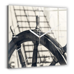 Sienas pulkstenis Senais Kuģis, 30x30 cm cena un informācija | Pulksteņi | 220.lv