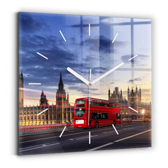Sienas pulkstenis Sarkanais Londonas Autobuss, 30x30 cm цена и информация | Часы | 220.lv
