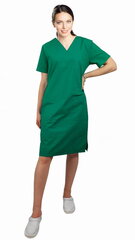 Medicīniskais halāts 100% zaļš 9218-8 cena un informācija | Medicīnas apģērbs | 220.lv