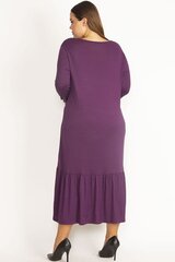 Фиолетовое платье с длинными рукавами с надписью C744-VI-44 цена и информация | Платья | 220.lv
