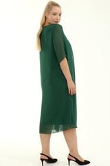 Великолепное зеленое платье для полных женщин. F2328-ZA-44/46 цена и информация | Платья | 220.lv