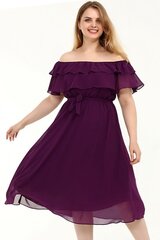 Фиолетовое платье в испанском стиле на бретеле F1003-VI-52/54 цена и информация | Платья | 220.lv
