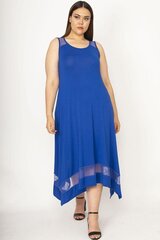 Синее асимметричное платье на бретелях C731-ME-44 цена и информация | Платья | 220.lv