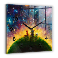 Sienas pulkstenis Mazā Prinča Abstrakcija, 30x30 cm цена и информация | Часы | 220.lv