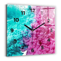Sienas pulkstenis Mūsdienu Māksla - Traipi, 30x30 cm cena un informācija | Pulksteņi | 220.lv