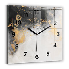 Sienas pulkstenis Māksliniecisks Marmors, 30x30 cm cena un informācija | Pulksteņi | 220.lv