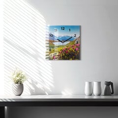 Sienas pulkstenis Mont Blanc Chamonix Ledājs, 30x30 cm cena un informācija | Pulksteņi | 220.lv