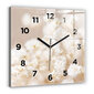 Sienas pulkstenis Mazi Balti Ziedi, 30x30 cm цена и информация | Pulksteņi | 220.lv