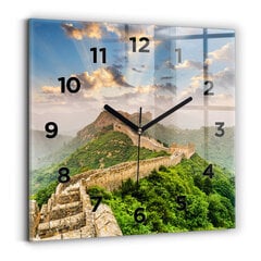 Sienas pulkstenis Lielais Ķīnas Mūris, 30x30 cm цена и информация | Часы | 220.lv