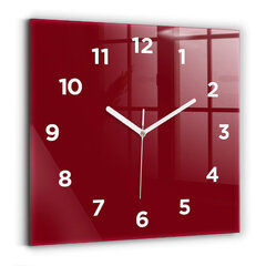 Sienas pulkstenis No Burgundijas, 30x30 cm цена и информация | Часы | 220.lv