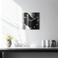 Sienas pulkstenis Melnās Un Sudraba Līnijas, 30x30 cm цена и информация | Pulksteņi | 220.lv
