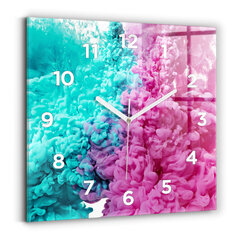 Sienas pulkstenis Mūsdienu Māksla - Traipi, 30x30 cm cena un informācija | Pulksteņi | 220.lv