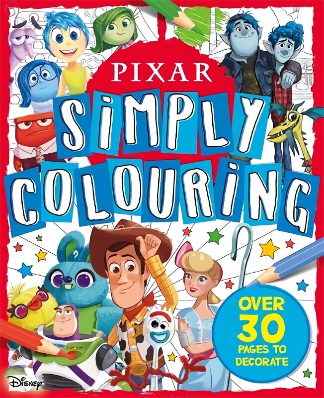 Pixar: Simply Colouring цена и информация | Grāmatas mazuļiem | 220.lv