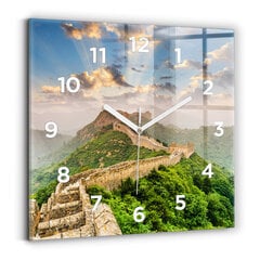 Sienas pulkstenis Lielais Ķīnas Mūris, 30x30 cm цена и информация | Часы | 220.lv