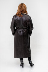 коричневая женская верхняя рубашка одного размера с окантовкой цена и информация | Женские пальто | 220.lv