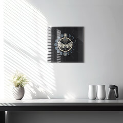 Sienas pulkstenis Mēness Fāzes, 30x30 cm cena un informācija | Pulksteņi | 220.lv