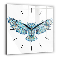 Sienas pulkstenis Lidojuma Pūce, 30x30 cm cena un informācija | Pulksteņi | 220.lv