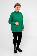 Женский зеленый свитер больших размеров цена и информация | Женские кофты | 220.lv