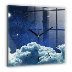 Sienas pulkstenis Nakts Debesis, 30x30 cm cena un informācija | Pulksteņi | 220.lv