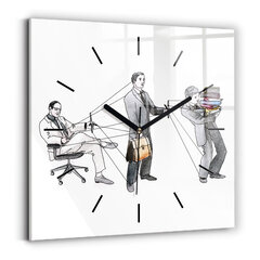 Sienas pulkstenis Leļļu Cilvēki, 30x30 cm cena un informācija | Pulksteņi | 220.lv