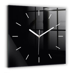 Sienas pulkstenis Melns, 30x30 cm цена и информация | Часы | 220.lv