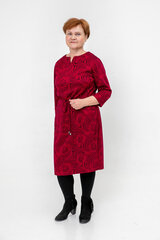 Трикотажное платье женское, красное/чёрное цена и информация | Платья | 220.lv