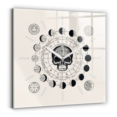 Sienas pulkstenis Mēness Fāzes, 30x30 cm цена и информация | Часы | 220.lv