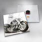 Sienas pulkstenis Melnais Motocikls, 30x30 cm cena un informācija | Pulksteņi | 220.lv