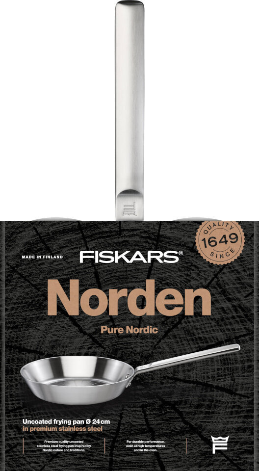 Fiskars Norden panna, 24 cm cena un informācija | Pannas | 220.lv