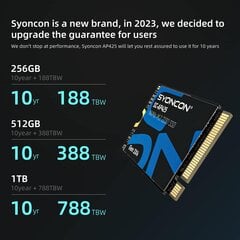 Syoncon SC930 M.2 2230 SSD NVMe PCIe Gen 3.0X4 внутренний твердотелый накопитель цена и информация | Внутренние жёсткие диски (HDD, SSD, Hybrid) | 220.lv