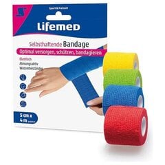 Тэйп Lifemed 4 м х 5 см цена и информация | Ортезы и бандажи | 220.lv