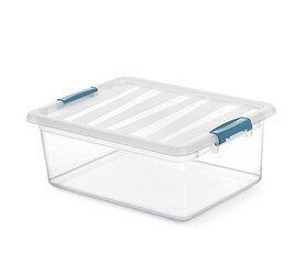 Универсальная коробка Domopak Living Katla 39 x 29 x 15,5 cm Прозрачный полипропилен 12 L цена и информация | Ящики для вещей | 220.lv