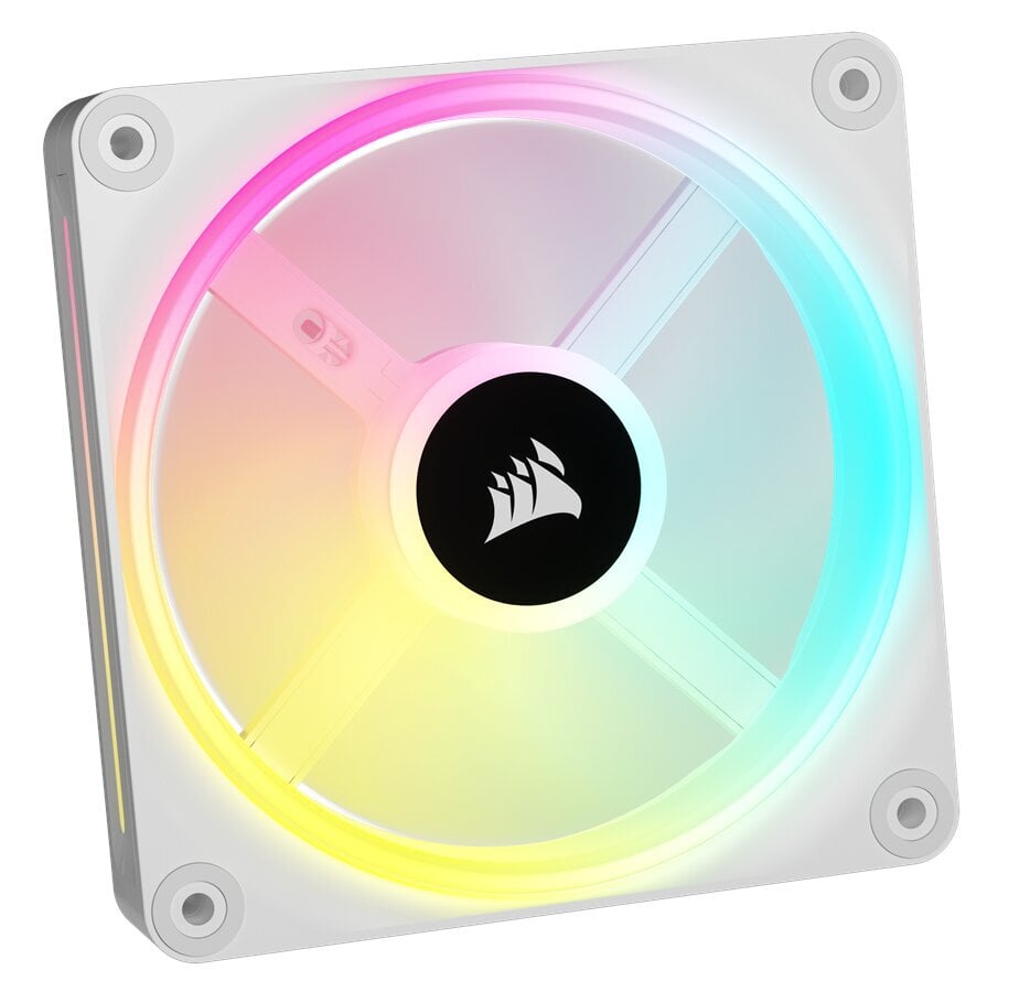 CORSAIR QX RGB sērija, iCUE LINK QX120 RGB WHITE, 120 mm magnētiskais kupols RGB ventilators, paplašināšanas komplekts цена и информация | Datora ventilatori | 220.lv