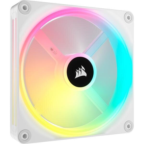 CORSAIR QX RGB sērija, iCUE LINK QX140 RGB WHITE, 140 mm magnētiskais kupols RGB ventilators, paplašināšanas komplekts цена и информация | Datora ventilatori | 220.lv