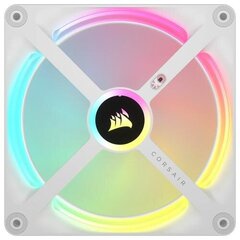 CORSAIR QX RGB sērija, iCUE LINK QX140 RGB WHITE, 140 mm magnētiskais kupols RGB ventilators, paplašināšanas komplekts цена и информация | Компьютерные вентиляторы | 220.lv