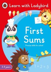 First Sums: A Learn with Ladybird Activity Book 3-5 years: Ideal for home learning (EYFS) цена и информация | Книги для подростков  | 220.lv