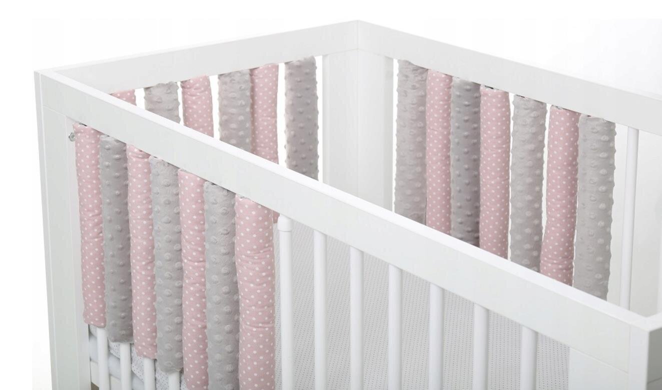 Bērnu gultiņas aizsargs Babymam, 20 gab, pink/gray цена и информация | Bērnu drošības preces | 220.lv