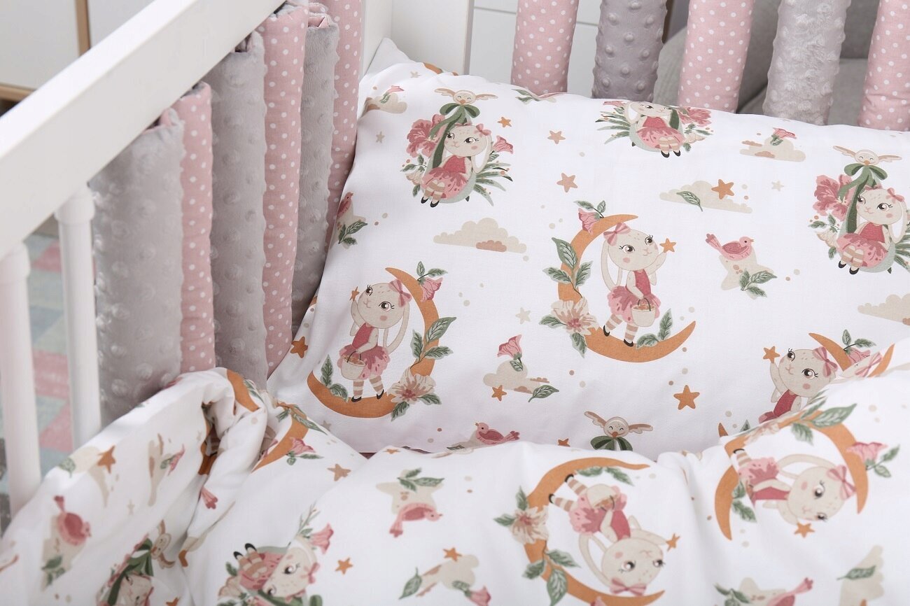 Bērnu gultiņas aizsargs Babymam, 20 gab, pink/gray цена и информация | Bērnu drošības preces | 220.lv