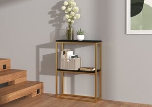 Консольный стол ADRK Furniture Mason, черный/золотой цена и информация | Столы-консоли | 220.lv