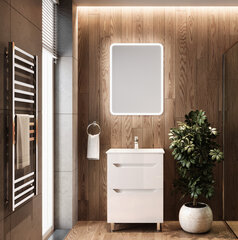 Vannas istabas skapītis ar izlietni Neo-50, balts цена и информация | Шкафчики для ванной | 220.lv