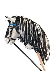 Plīša zirgs uz nūjas lēkšanai Hobby Tovero, balts/melns cena un informācija | Rotaļlietas zīdaiņiem | 220.lv