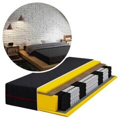 Матрас Materazzi BLACK COCONUT с пружинами карманного типа 120x200 профилированный 120 x 200 x 24см H2, H3, средней мягкости, средней жесткости цена и информация | Наматрасники | 220.lv