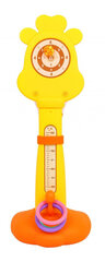 Баскетбольная стойка Жираф с обручами, желтая цена и информация | Развивающие игрушки | 220.lv
