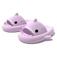 Тапочки унисекс с изображением акулы ChuulGorl, фиолетовый цена и информация | Шлепанцы, тапочки для женщин | 220.lv