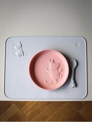 Silikona paklājiņš Moomin Silicone, pelēka, 4+ mēn цена и информация | Детская посуда, контейнеры для молока и еды | 220.lv