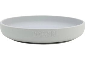 Силиконовая тарелка Moomin Silicone, серый цвет, 4+ месяца цена и информация | Детская посуда, контейнеры для молока и еды | 220.lv