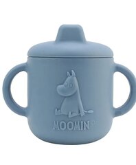 Silikona krūze Moomin Silicone, zila, 4+ mēn cena un informācija | Bērnu pudelītes un to aksesuāri | 220.lv