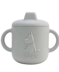 Silikona krūze Moomin Silicone, pelēka, 4+ mēn cena un informācija | Bērnu pudelītes un to aksesuāri | 220.lv