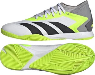 Futbola apavi Adidas Predator Accuracy.3 IN, 46. izmērs, balti/zaļi cena un informācija | Futbola apavi | 220.lv