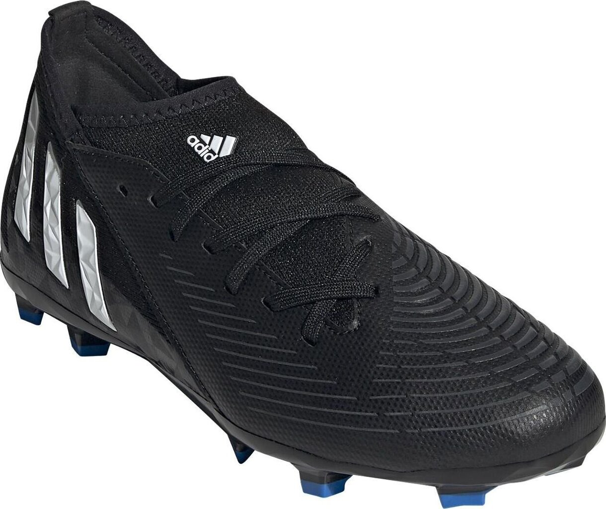 Futbola apavi bērniem Adidas Predator Edge.3 FG J, 38. izmērs, melni cena un informācija | Futbola apavi | 220.lv